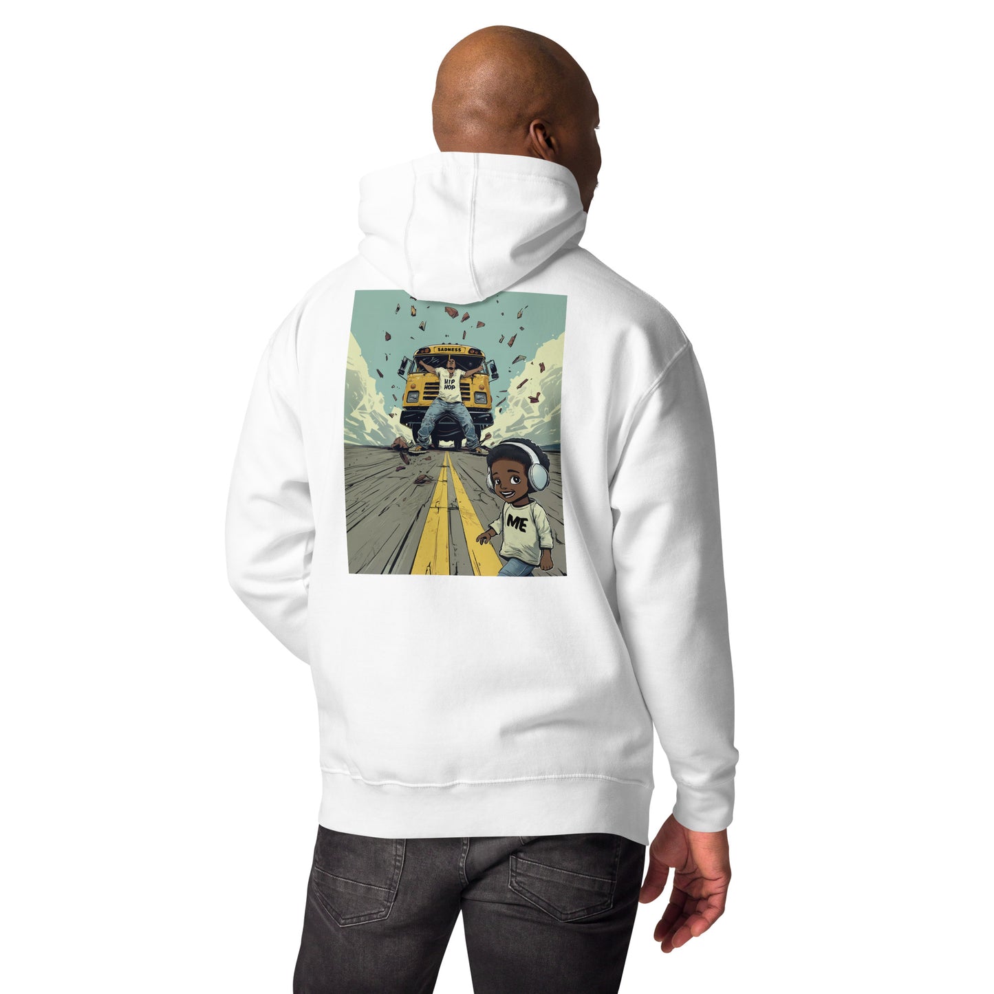 Hip-Hop Has Your Back (Hoodie) - White V1