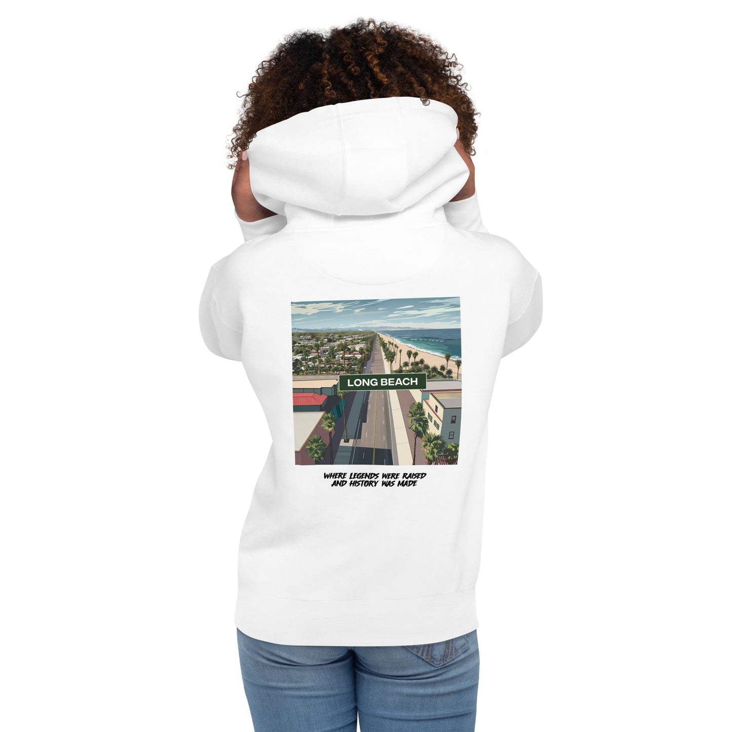 Compton '80s Back Design (Hoodie) - White
