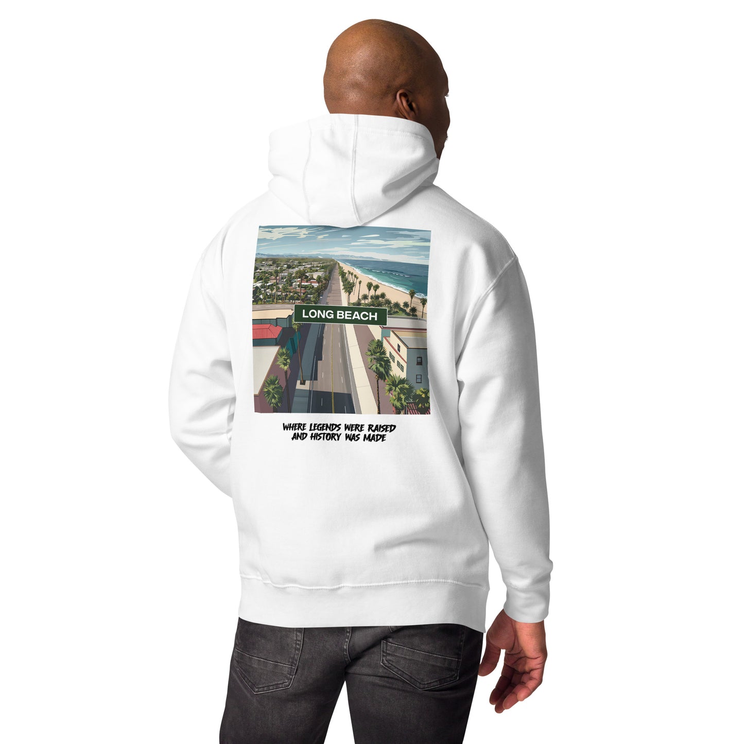 Compton '80s Back Design (Hoodie) - White